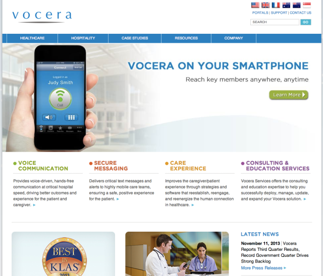 Vocera Website